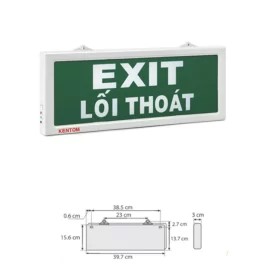 Đèn exit áp tường Kentom